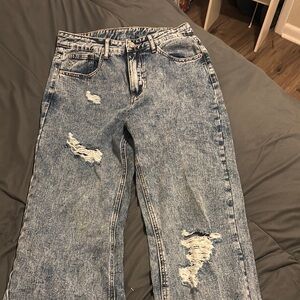 Distressed Blue Women's Jeans